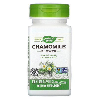 

Nature's Way Chamomile Flower 350 mg 100 Vegan Capsules