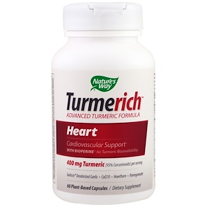 Nature's Way, Turmerich Heart, 400 mg, 60 Plant-Based Capsules