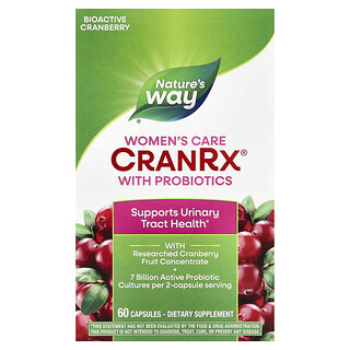 Nature's Way, CranRx®, Cuidados com Probióticos para Mulheres, 60 Cápsulas