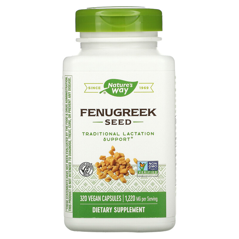 Nature's Way, Fenugreek Seed, 610 mg, 320 Vegan Capsules iHerb