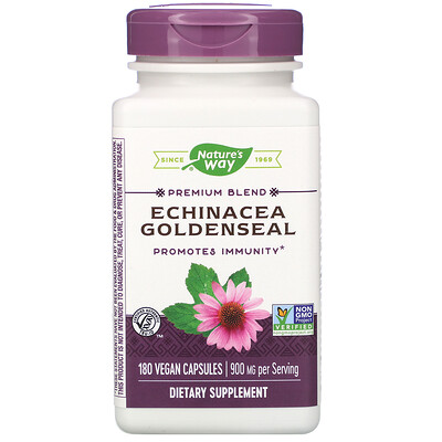 

Echinacea Goldenseal, 900 mg, 180 Vegan Capsules