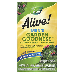 Alive!® Garden Goodness™, комплекс мультивітамінів для чоловіків, 60 таблеток