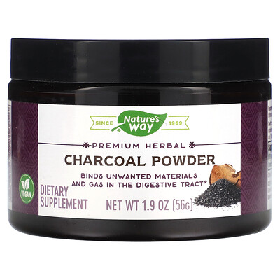 

Nature's Way Premium Herbal Charcoal Powder 1.9 oz (56 g)