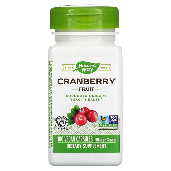 Nature's Way, Cranberry Fruit, 465 mg, 100 Vegan Capsules