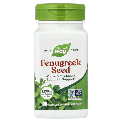 Nature's Way, Fenugreek Seed, Bockshornkleesamen, 100 vegane Kapseln (565 mg pro Kapsel)