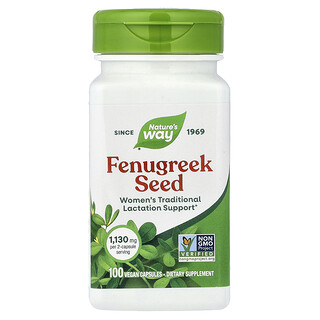 Nature's Way, Graine de fenugrec, 100 capsules véganes (565 mg pièce)