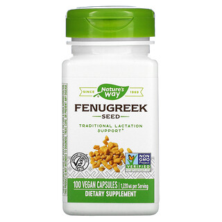 Nature's Way, Graine de fenugrec, 610 mg, 100 capsules vegan
