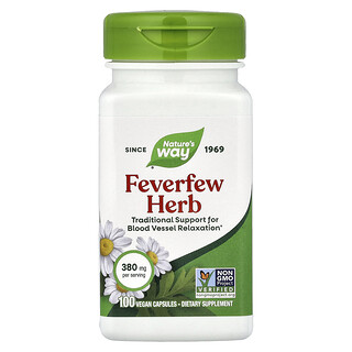 Nature's Way, Hierba matricaria, 380 mg, 100 cápsulas veganas
