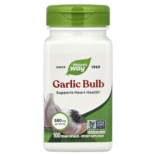 Nature's Way, Garlic Bulb, 580 mg, 100 Vegan Capsules