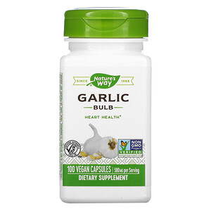 Отзывы о Натурес Вэй, Garlic Bulb, 580 mg, 100 Vegan Capsules