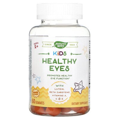 

Nature's Way, Kid's, Healthy Eyes, Ages 2+, Orange, 60 Gummies