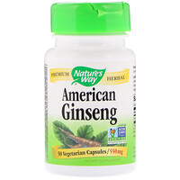 American Ginseng, 550 mg, 50 Vegetarian Capsules - изображение