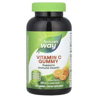 Nature's Way, Gomitas con vitamina C, Naranja, 120 gomitas (125 mg por gomita)