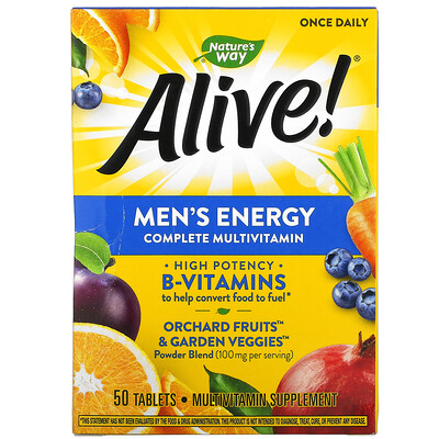 Nature's Way Alive! Men's Energy Complete Multivitamin 50 Tablets