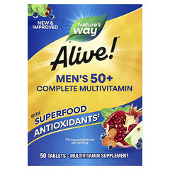 Alive!®, комплекс мультивітамінів для чоловіків віком від 50 років, 50 таблеток