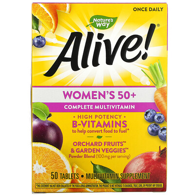 Nature's Way Alive! Women's 50+ Complete Multivitamin, 50 Tablets