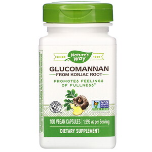 Отзывы о Натурес Вэй, Glucomannan from Konjac Root, 1,995 mg, 100 Vegan Capsules