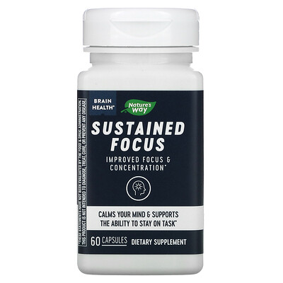 

Nature's Way Brain Health Sustained Focus 60 Capsules