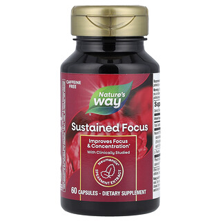 Nature's Way, Foco Sustentado, 60 Cápsulas