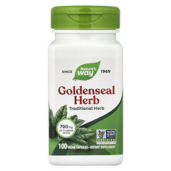 Goldenseal Herb, 100 веганських капсул (350 мг на капсулу)