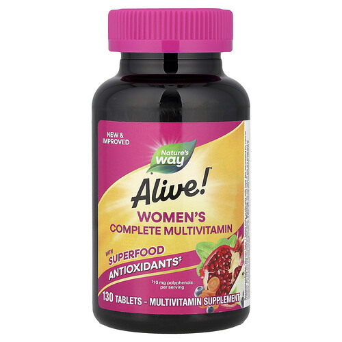 iHerb UK - Nature's Way , Alive!® Women's Complete Multivitamin, 130 Tablets