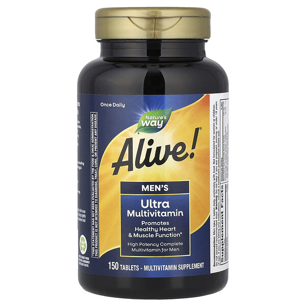 Nature's Way Alive!®, Men's Ultra Multivitamin, 150 Tablets