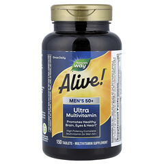 Alive!®, ультрамультивітаміни для чоловіків від 50 років, 150 таблеток
