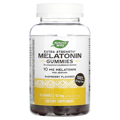 

Nature's Way Extra Strength Melatonin Gummies Raspberry 5 mg 90 Gummies