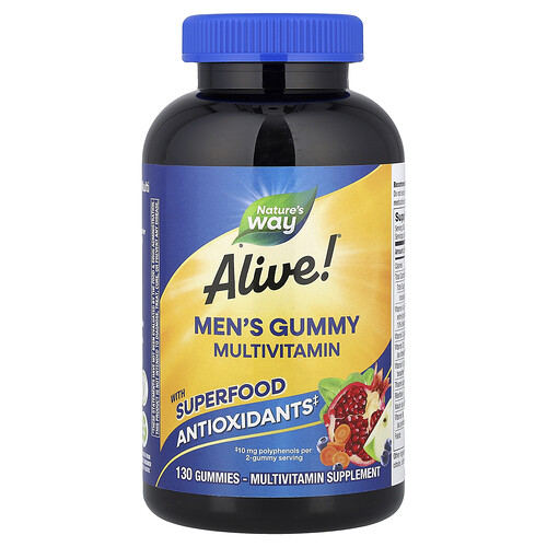Nature's Way, Alive!® Multivitamin für Männer, Frucht, 130 Fruchtgummis