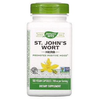 Nature's Way, St. John's Wort Herb, 350 mg, 180 Vegan Capsules