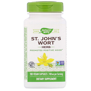 Натурес Вэй, St. John's Wort Herb, 700 mg, 180 Vegan Capsules отзывы
