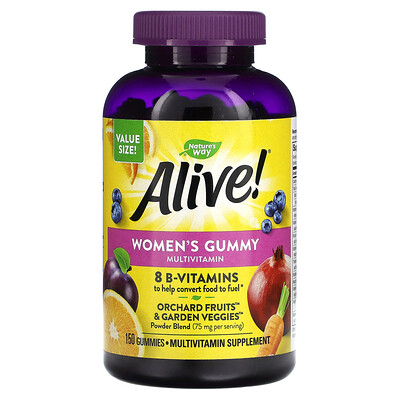 

Nature's Way Alive! Women's Gummy Multivitamin Mixed Berry 150 Gummies