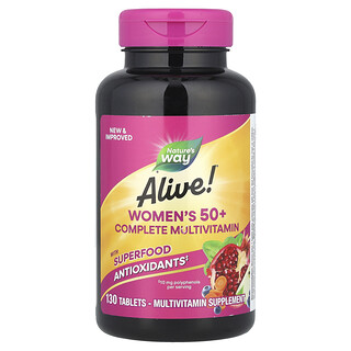 Nature's Way, Alive! Women's 50+ Complete Multivitamin, 130 Tabletten