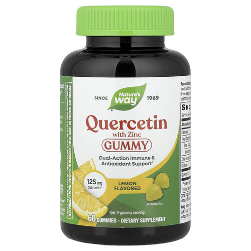 Nature's Way, Quercetin mit Zinkgummi, Zitrone, 60 Gummis