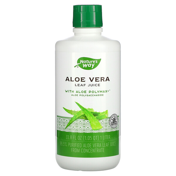 Nature's Way, Aloe Vera, Leaf Juice, 33.8 fl oz (1 Liter)