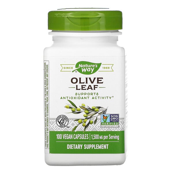 Nature's Way, Olive Leaf, 500 mg, 100 Vegan Capsules