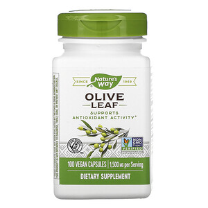 Натурес Вэй, Olive Leaf, 1,500 mg, 100 Vegan Capsules отзывы