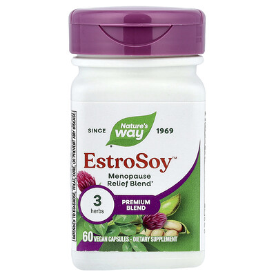 Nature's Way, EstroSoy™, Mezcla prémium, 60 cápsulas veganas