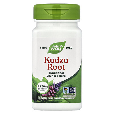 Nature's Way, Raíz de kudzu, 50 cápsulas veganas (613 mg por cápsula)