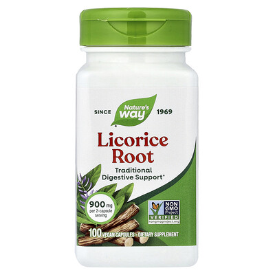 Product Image for Nature's Way, Licorice Root, 100 Vegan Capsules (450 mg per Capsule)