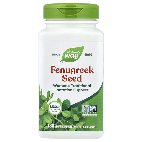 Nature's Way, Fenugreek Seed, Bockshornkleesamen, 180 vegane Kapseln (565 mg pro Kapsel)