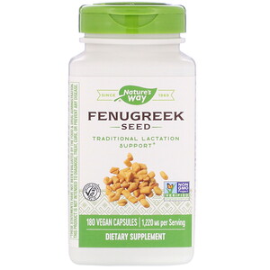 Отзывы о Натурес Вэй, Fenugreek Seed, 1,220 mg, 180 Vegan Capsules