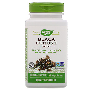 Отзывы о Натурес Вэй, Black Cohosh Root, 540 mg, 180 Vegan Capsules