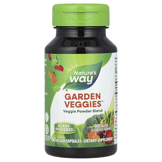 ناتشرز واي‏, Garden Veggies ™ ، مزيج مسحوق نباتي ، 60 كبسولة نباتية