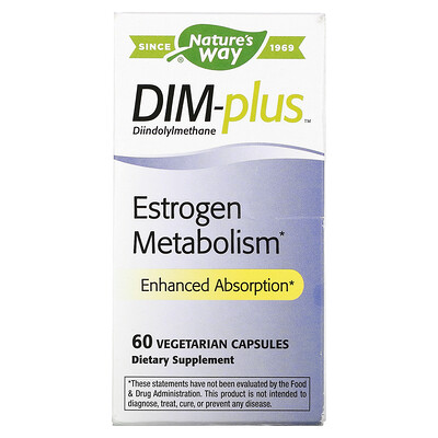 

Nature's Way DIM-Plus Estrogen Metabolism 60 Vegetarian Capsules