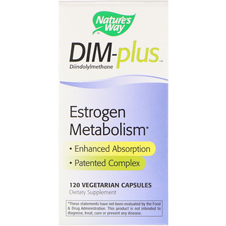 Nature's Way, DIM-plus, Metabolismo Estrogênico, 120 Cápsulas Vegetais