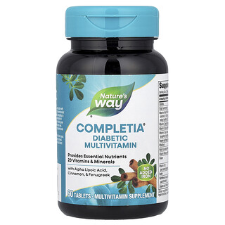 Nature's Way, multivitamine pentru diabetici Completia®, 60 de comprimate