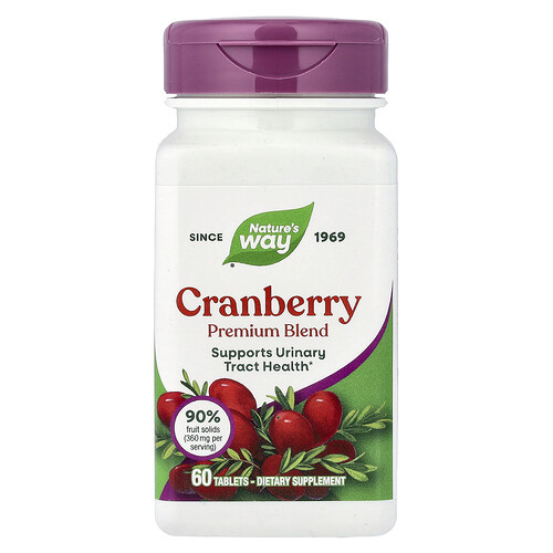 Nature's Way, Cranberry, Premium Blend, 60 Tablets