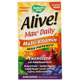 Отзывы о Nature’s Way, Alive! Max6 Daily, мультивитаминный комплекс, без добавления железа, 90 растительных капсул