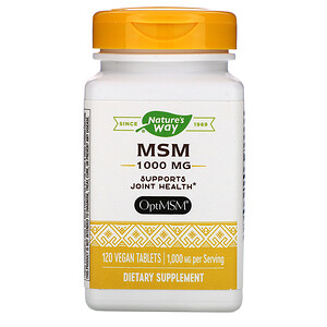 Отзывы о Натурес Вэй, MSM, 1,000 mg, 120 Vegan Tablets